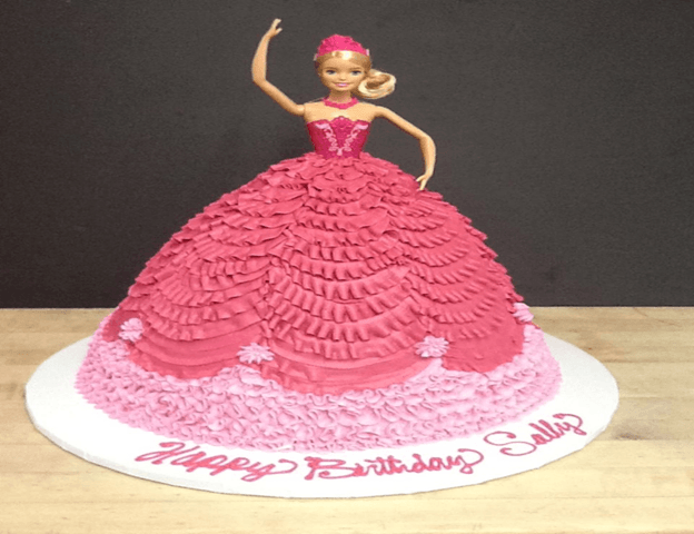 Buy Unleash your Inner Fashionista with our Barbie Red Velvet Cake with  Fruit Garnishing at Grace Bakery, Nagercoil