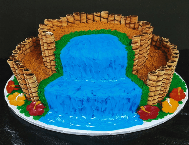 Upsidedown waterfall cake - AI Generated Artwork - NightCafe Creator